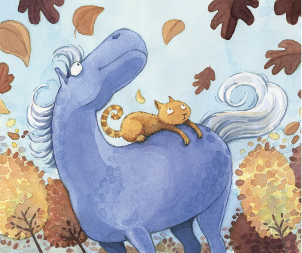 Tile-Mary-cat on horse.jpg